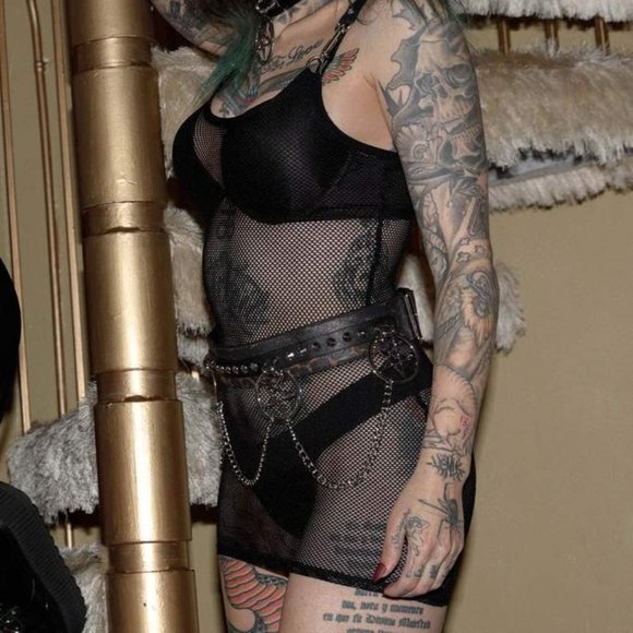 🆕Killstar"Feline Fancy" Pentagram Leopard Belt - Picture 6 of 11